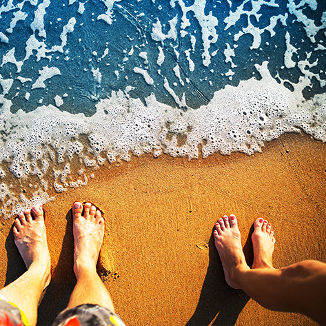 3 – Feet at the beach
